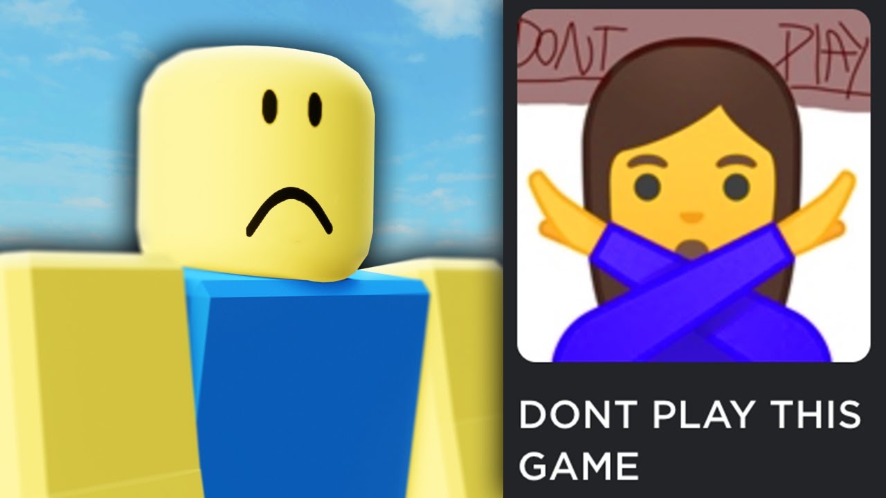 Roblox Games You Shouldnt Play Youtube