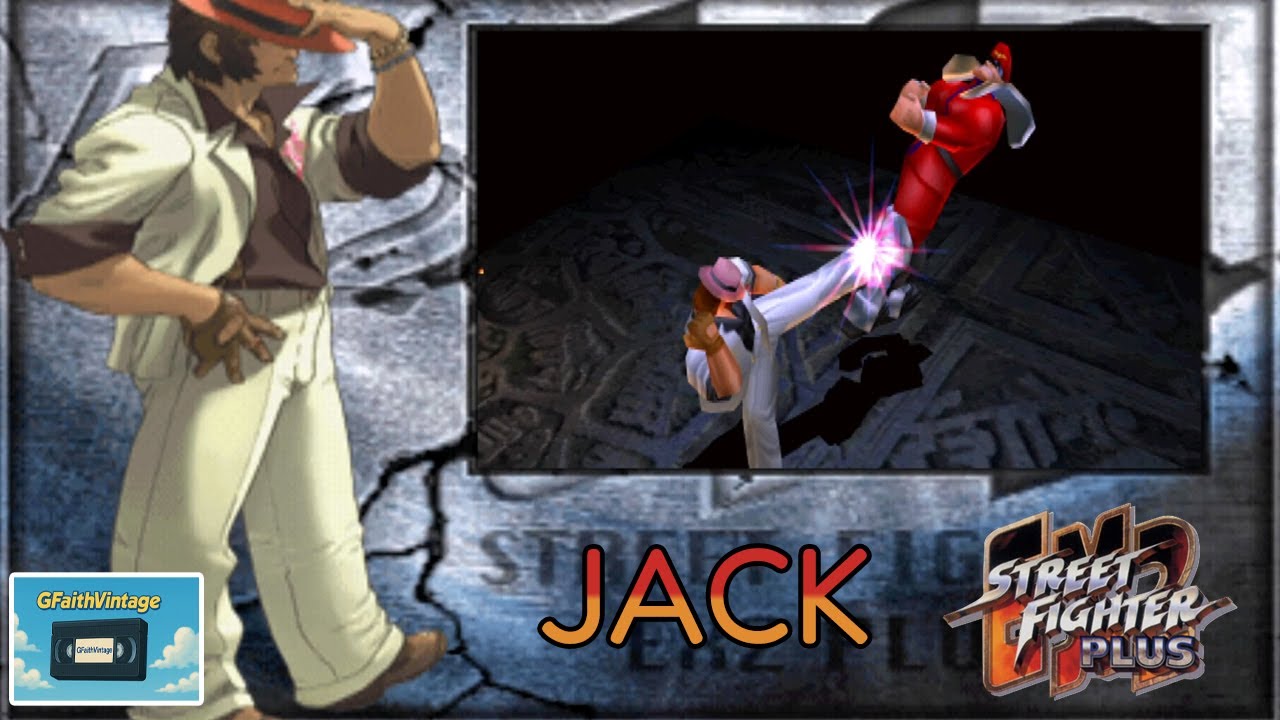 Play Street Fighter EX 2 Plus (PS 1) First Time - Jack - Arcade Mode