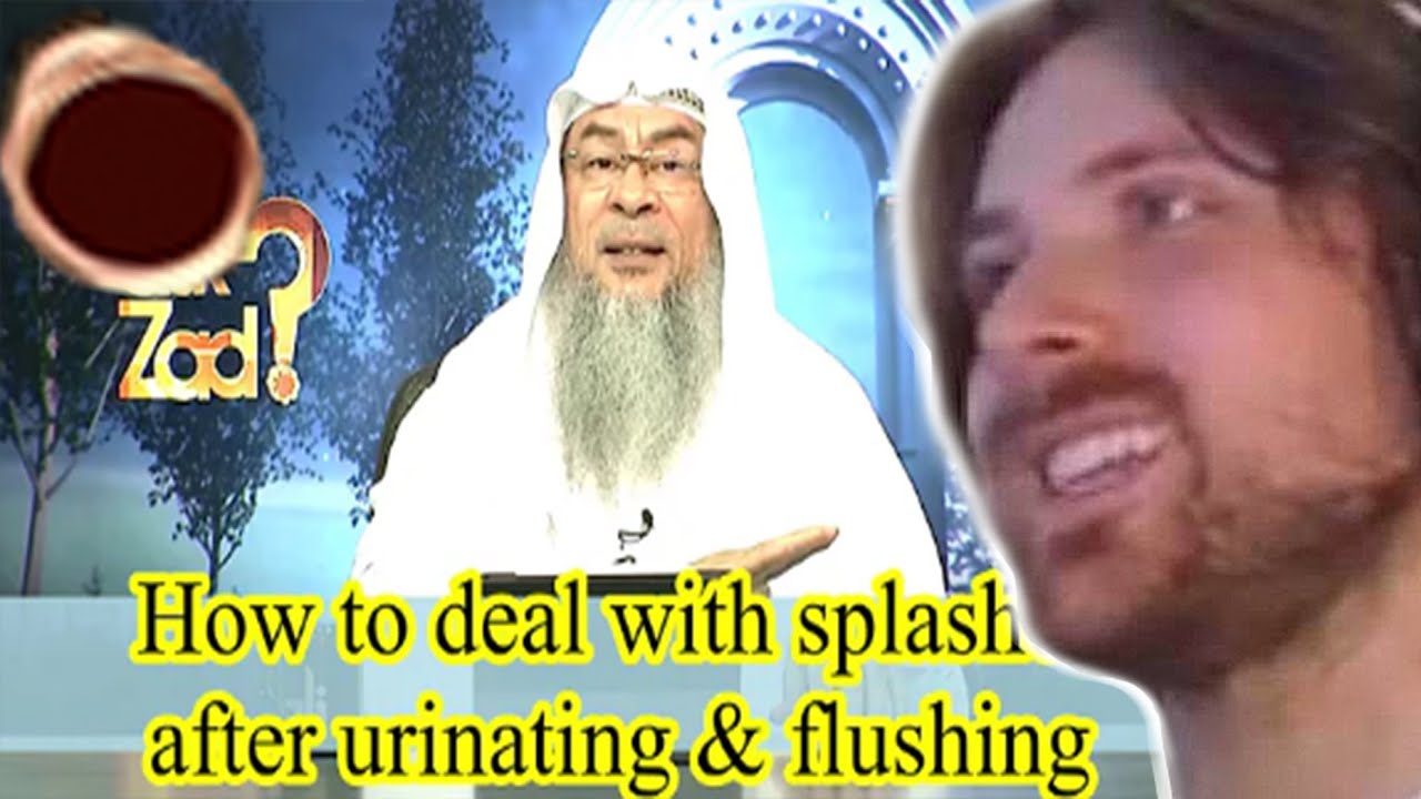Forsen Reacts - How to deal with splashes after urinating and flushing - Assim al hakeem