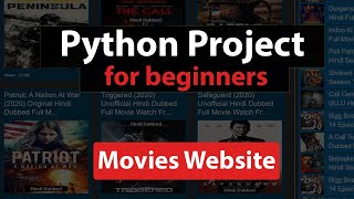 Python Project for Beginners | Movies Website | Python Toturials | in Urdu/Hindi Part 2
