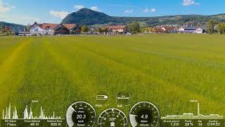 BEBOP 2 - V4.3 Sports Mode 53kmph sprint test with Instruments