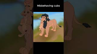 Drawing Cartoon Lions - Lion carrying cub - Character Art for my Animal Fantasy Story No 17