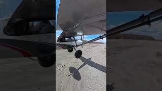 Landing a gravel bar on the Skwentna #cubcrafters #alaska #tailwheel #aviation #backcountryflying