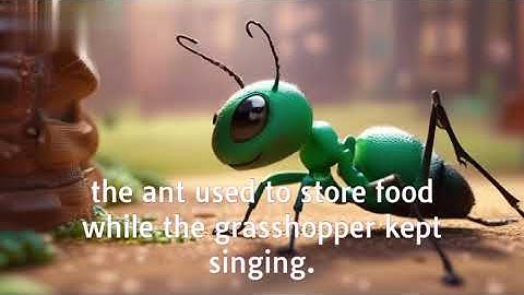 The hardworking ant and the lazy grasshopper #reels #shorts Kids Story Video