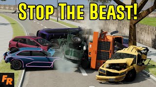 Stop The Beast!  14 Tons Of Fury  BeamNG Drive