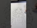 アナログで博麗霊夢描いてみた!!#Shorts