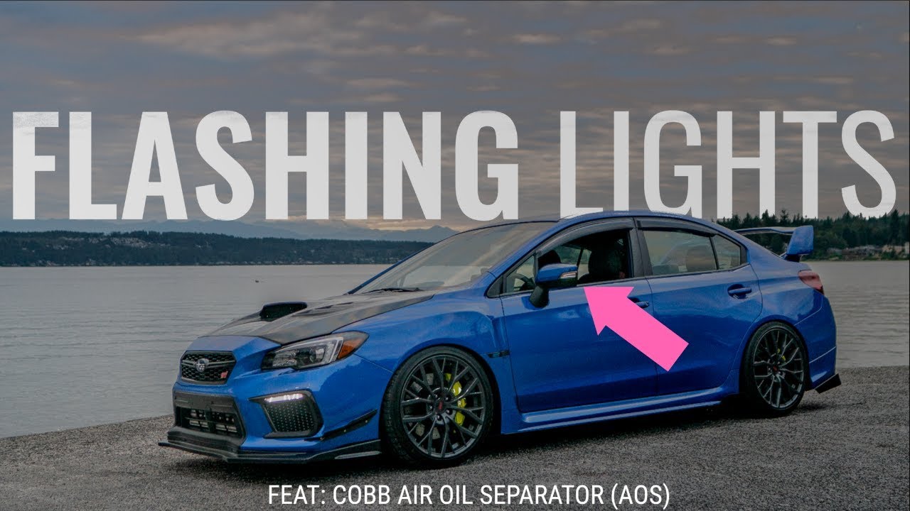 AMAZING SEQUENTIAL LED TURN SIGNALS SUBIEBROS COBB AOS ON A WRX
