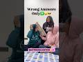 Wrong Answers Only😂Watch Till the End😱😵‍💫Bestfriends Edition😭🩷#shorts #trend #challengevideo
