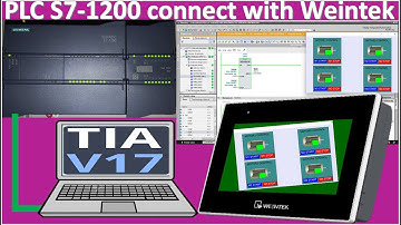 PLC S7-1200 connect with HMI Weintek simulation