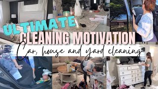 All THE MOTIVATION YOU NEED | TRASHED CAR AND SMALL HOME CLEAN WITH ME | REAL LIFE MESS