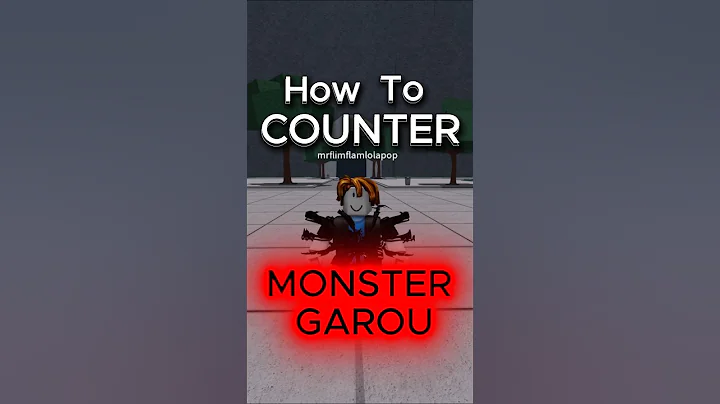 How to Counter Monster Garou!🤔 #roblox #tsb