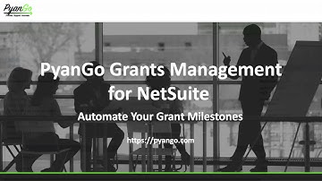 DEMO: PyanGo Grants Management - Milestones