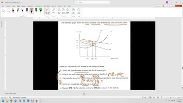 AP Micro Unit 4 Imperfect Competition Practice Problem profit maximizing output and quantity