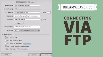 Connecting via FTP - Dreamweaver CC Tutorial [13/34]