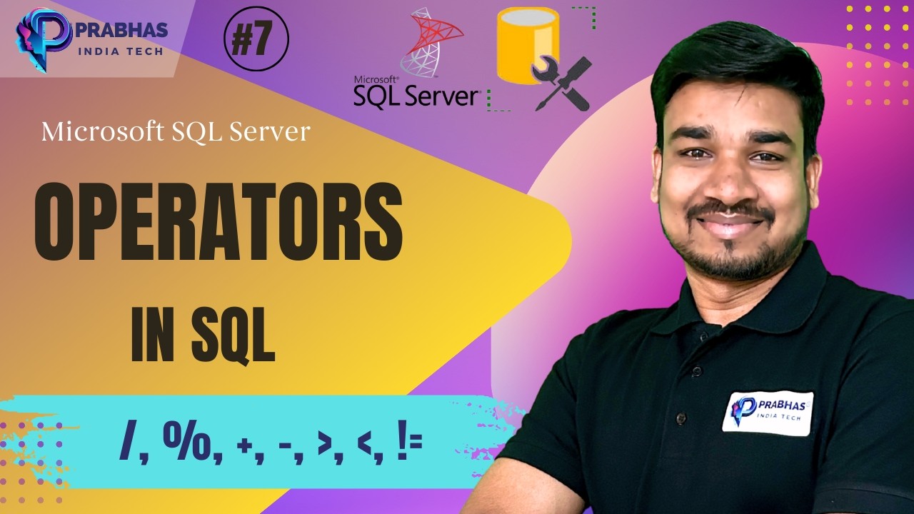 7. SQL Server Operators Explained | Assignment, Arithmetic & Comparison ...