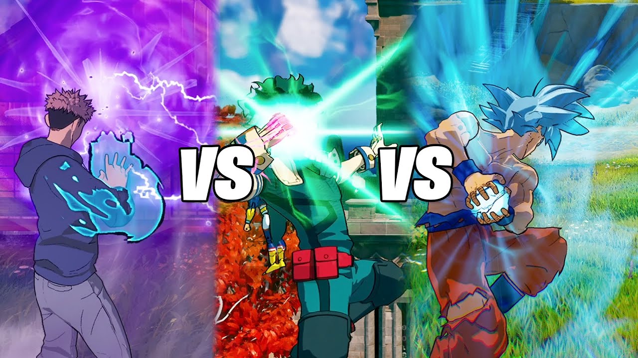 Fortnite Hollow Purple vs Deku's Smash vs Kamehameha (Comparison)