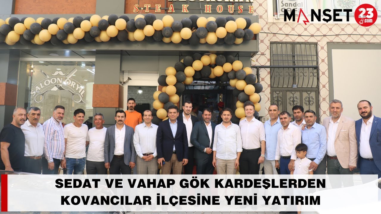 SEDAT VE VAHAP GÖK KARDEŞLERDEN KOVANCILAR İLÇESİNE YENİ YATIRIM #goldetsteak #elazığ