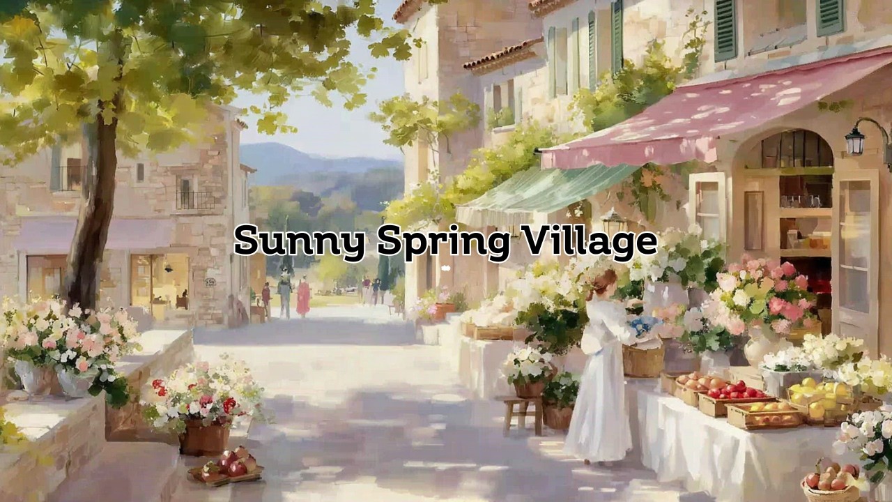 Прогулка по солнечной весенней деревне ☀️ Спокойная фортепианная классика для отдыха