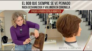 El Bob que SIEMPRE se ve peinado: Nuca desvanecida y volumen en coronilla.@bettylazcano