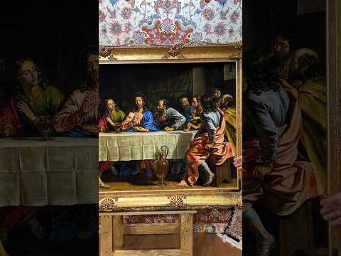 تابلو فرش شام آخر 170 125   