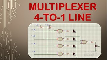 4-To-1 Line MULTIPLEXER. |PROTEUS SIMULATION| USING CLOCK PULSE | Electrical Technology Part-2