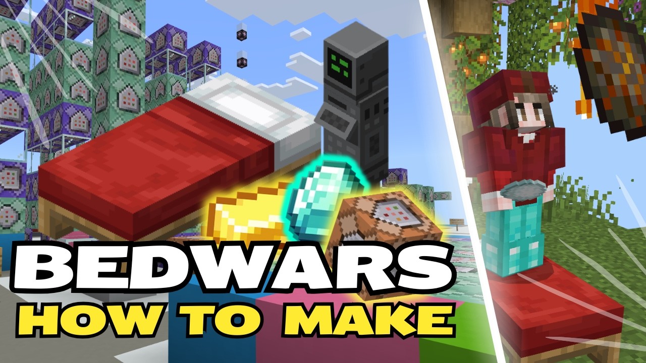 How To Make Bedwars in Minecraft Bedrock (FULL TUTORIAL) - YouTube