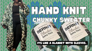 How I hand knit my chunky sweater:Take 2