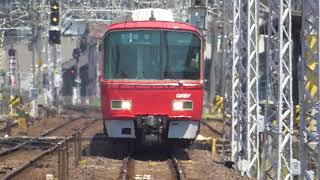 名鉄3532F+3116F 1213レ急行岐阜 新川橋カーブ通過