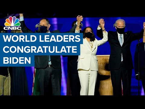 World leaders congratulate