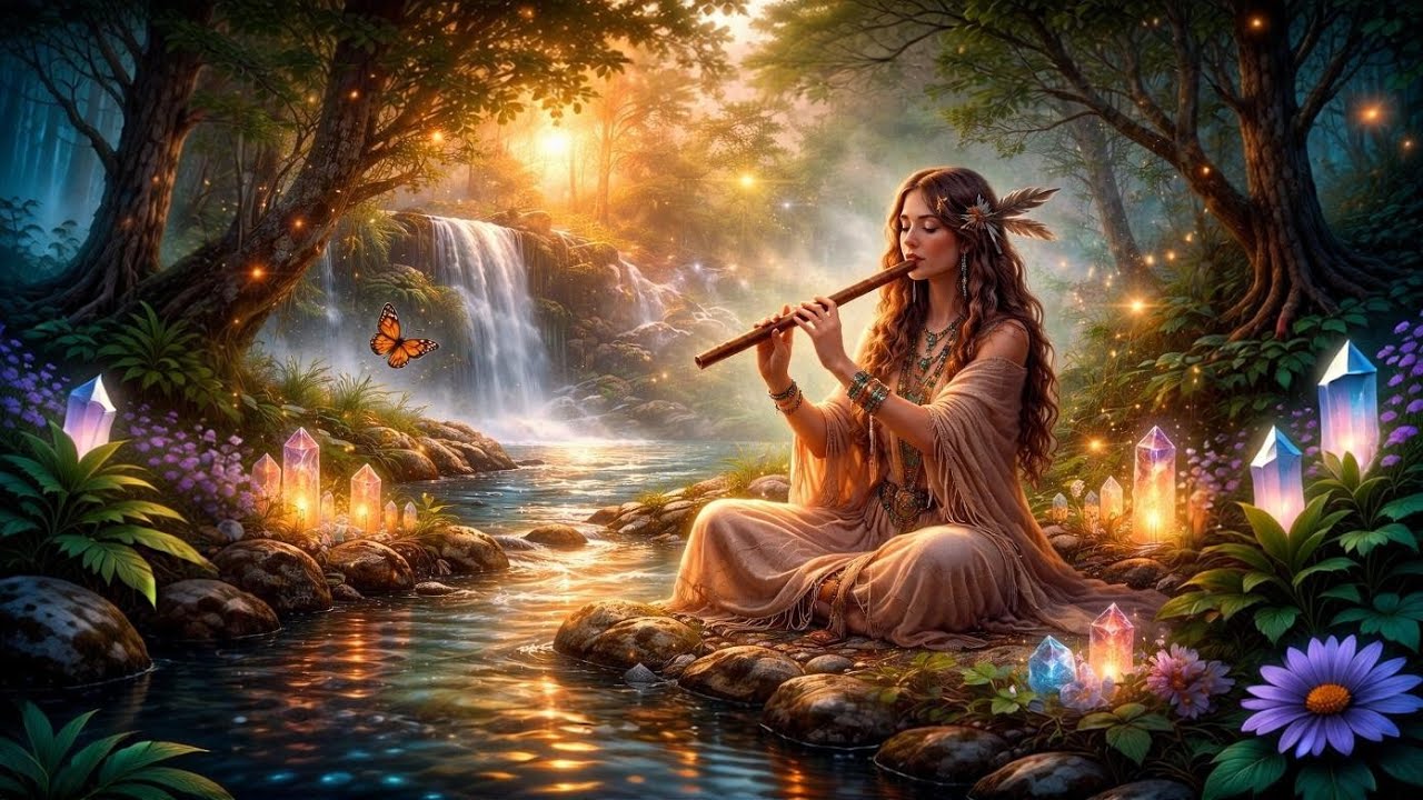 Música CHAMÁNICA CURACIÓN CUÁNTICA Con FLAUTA 432 hz Relajante para CALMAR tu Mente y Consciencia 🌿🦋