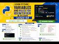 PYTHON leacture-3.0 theorey Variable and Rules for identifier in PYTHON
