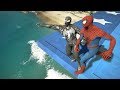 Gta 5 water ragdolls  spiderman vs venom jumpsfails 1 euphoria physics  funny moments