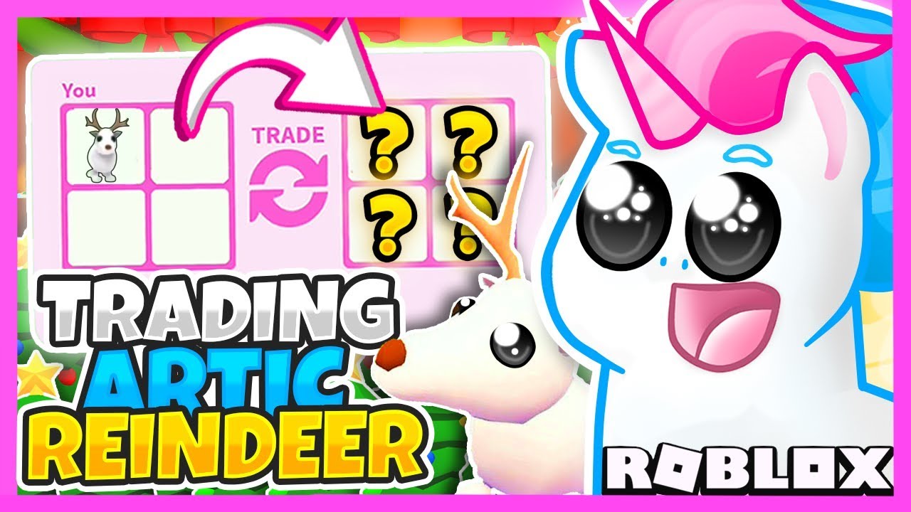 What People Trade For A Arctic Reindeer In Adopt Me New Adopt Me Christmas Update Youtube - deer head wearing a santa hat roblox