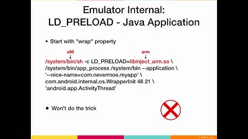 DEF CON 26 - Nevermoe - One Step Ahead of Cheaters Instrumenting Android Emulators