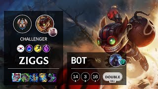 Ziggs Bot vs Aphelios - KR Challenger Patch 11.24b