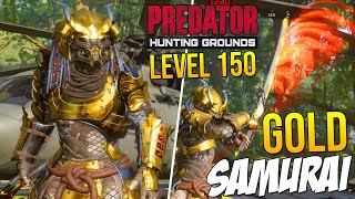 Predator Hunting Grounds Level 150 Gold Samurai Predator Gameplay Increase Katana Damage