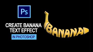 Create Banana Text Effect in Photoshop 2023 #viral #shortvideo #graphicdesign #asmr #banana #text