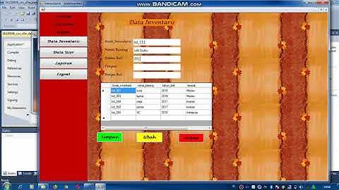 Project UAS Pemrograman visual Data Inventaris STMIK Royal Kisaran