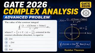 GATE 2026 🔥 Complex Analysis | Killer Contour Integral Problem