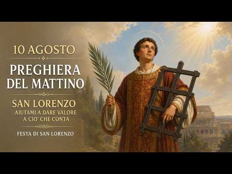 Video Preghiera del Mattino | LUNEDI 10 AGOSTO | San Lorenzo aiutami a dare valore a ciò che conta