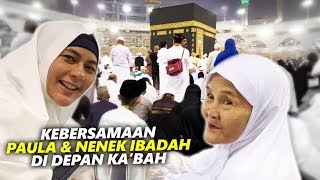 PAULA SAMA NENEK UMROH BARENG NAIK KURSI RODA..MABRUR YAA NEK,PAULA !!