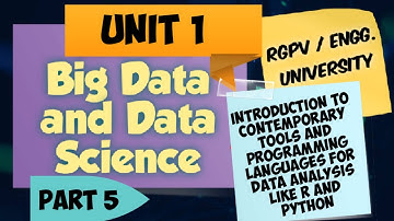 #BigData&DataScience rgpv Big Data & Data Science unit 1 part 5