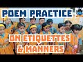 Poem Practice ll Jr.Kg ll Manners Practice ll Etiquettes Practice ll