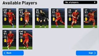 BELGIUM - National Team Selection Pack Opening Pes 2020 Mobile