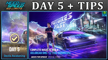 NFS No Limits | Day 5 + TIPS - 1981 DeLorean DMC-12 (The Hundreds) | Futures Past Event