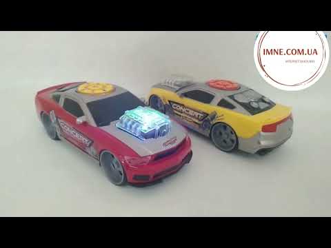 Интерактивная музыкальная модель спортивной машины для детей с эффектами света и звука 5 кнопок управления, видео 1