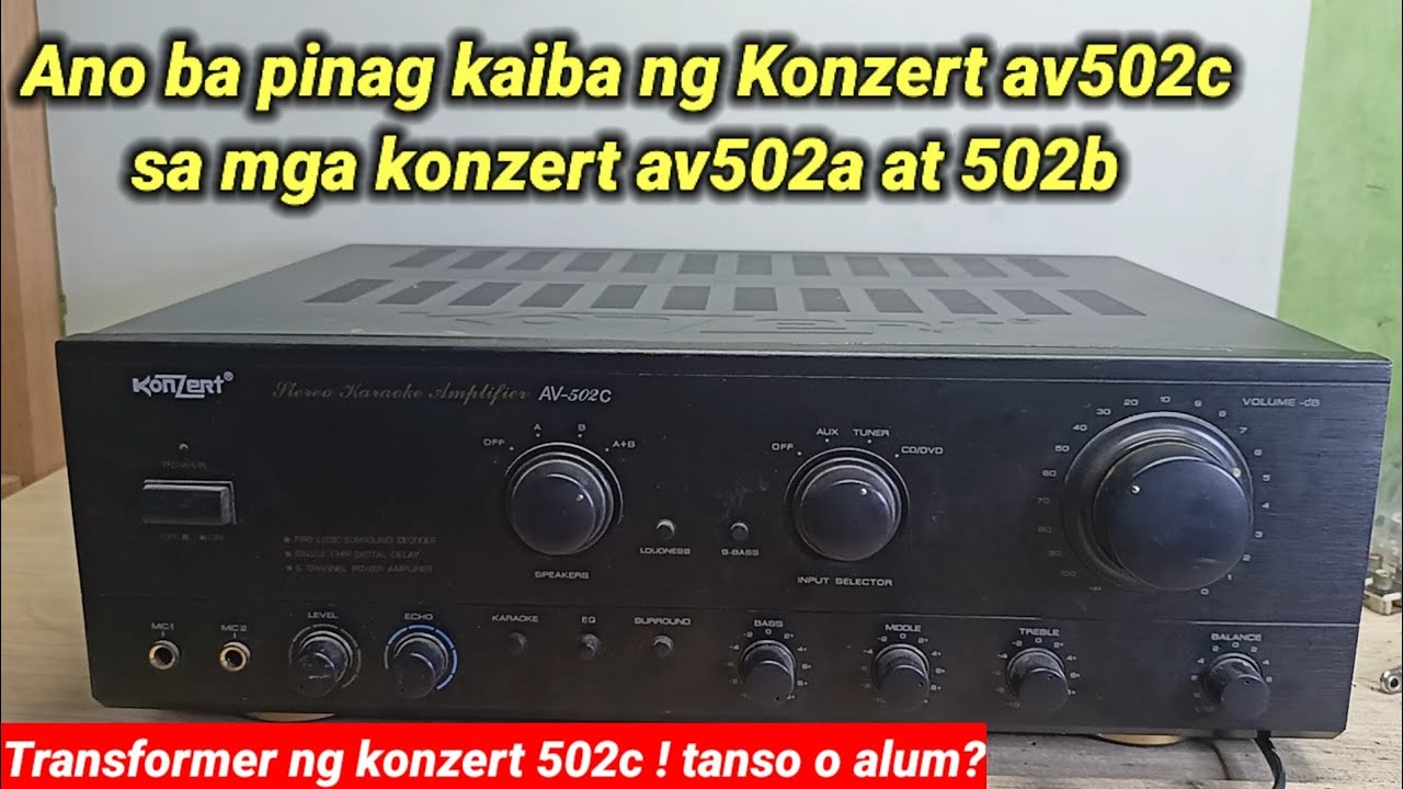 Konzert av-502c amplifier , bigla nalang daw nawalan mg sound, baka daway nasunog