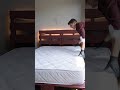DIY Burgundy Pallet Bed With LED Lights