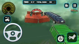 RoofTop Limo Car Stunt Racing # Android Gameplay HD screenshot 5