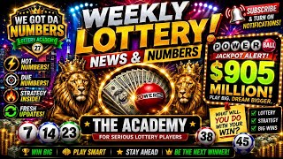 π°π₯ WEEKLY LOTTERY NEWS & NUMBERS August Week Two 2026 $905 MILLION POWERBALL JACKPOT! π₯π°